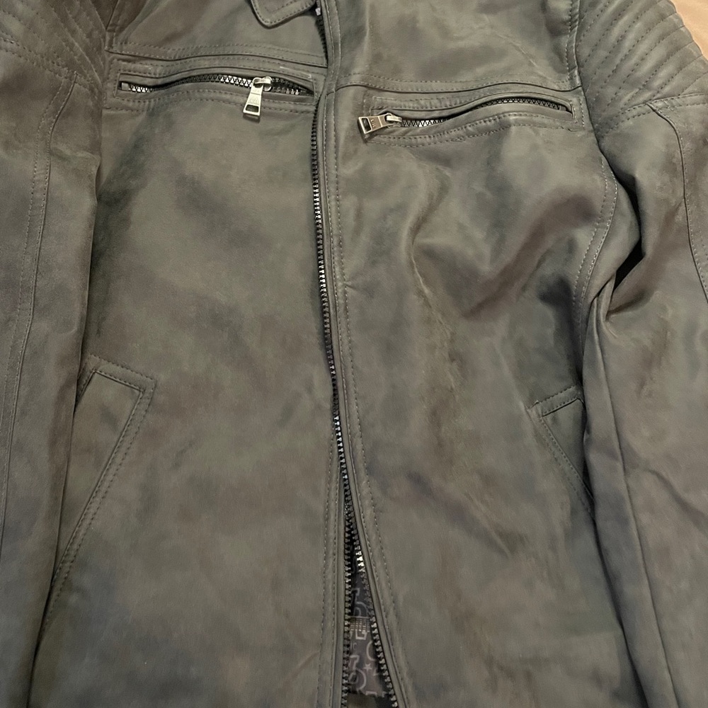 Black Men’s Faux Jacket